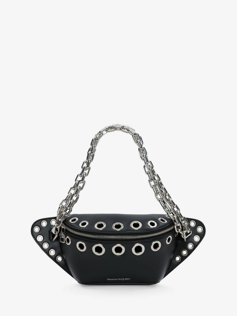 Men's Biker Bum Bag in Black - 6