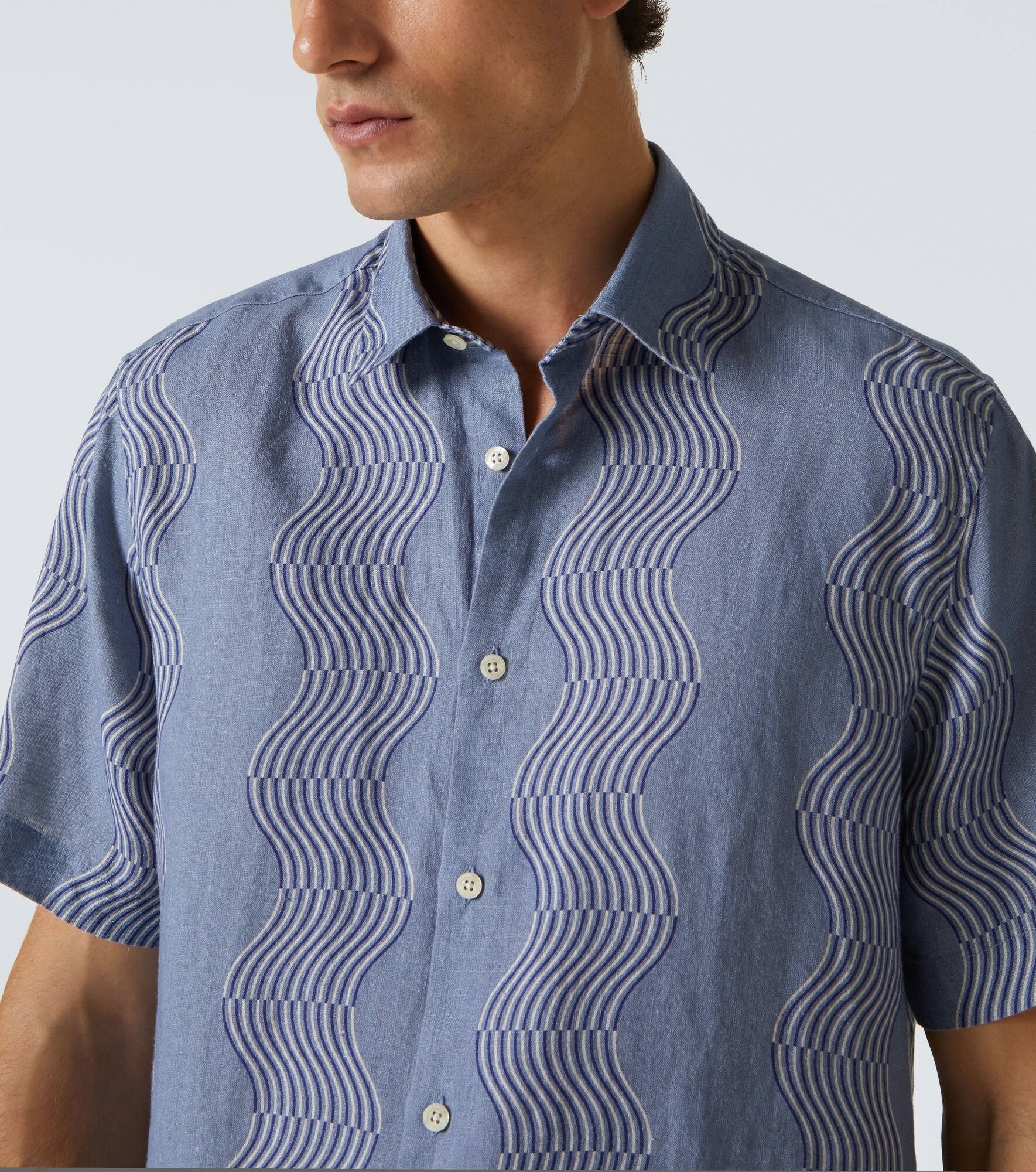 Castro printed linen shirt - 5