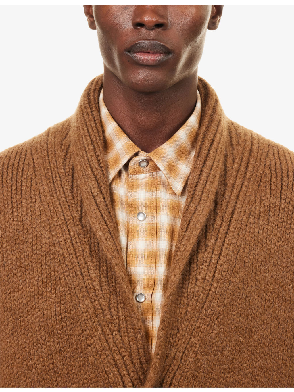 Shawl-Collar Regular-Fit Cashmere Cardigan - 5