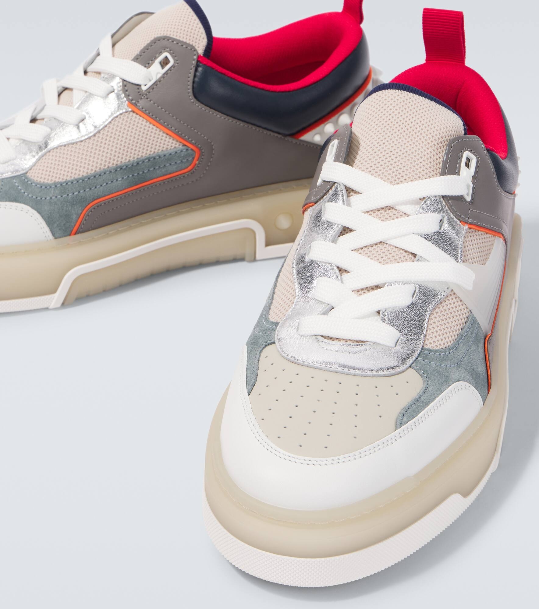 Astroloubi spiked leather sneakers - 3