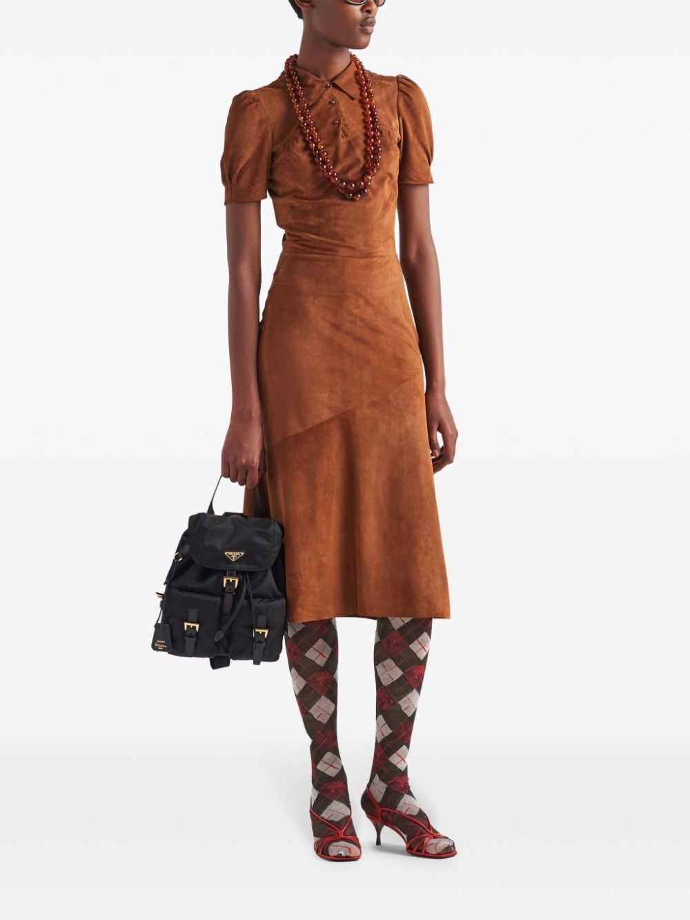 suede midi dress - 2