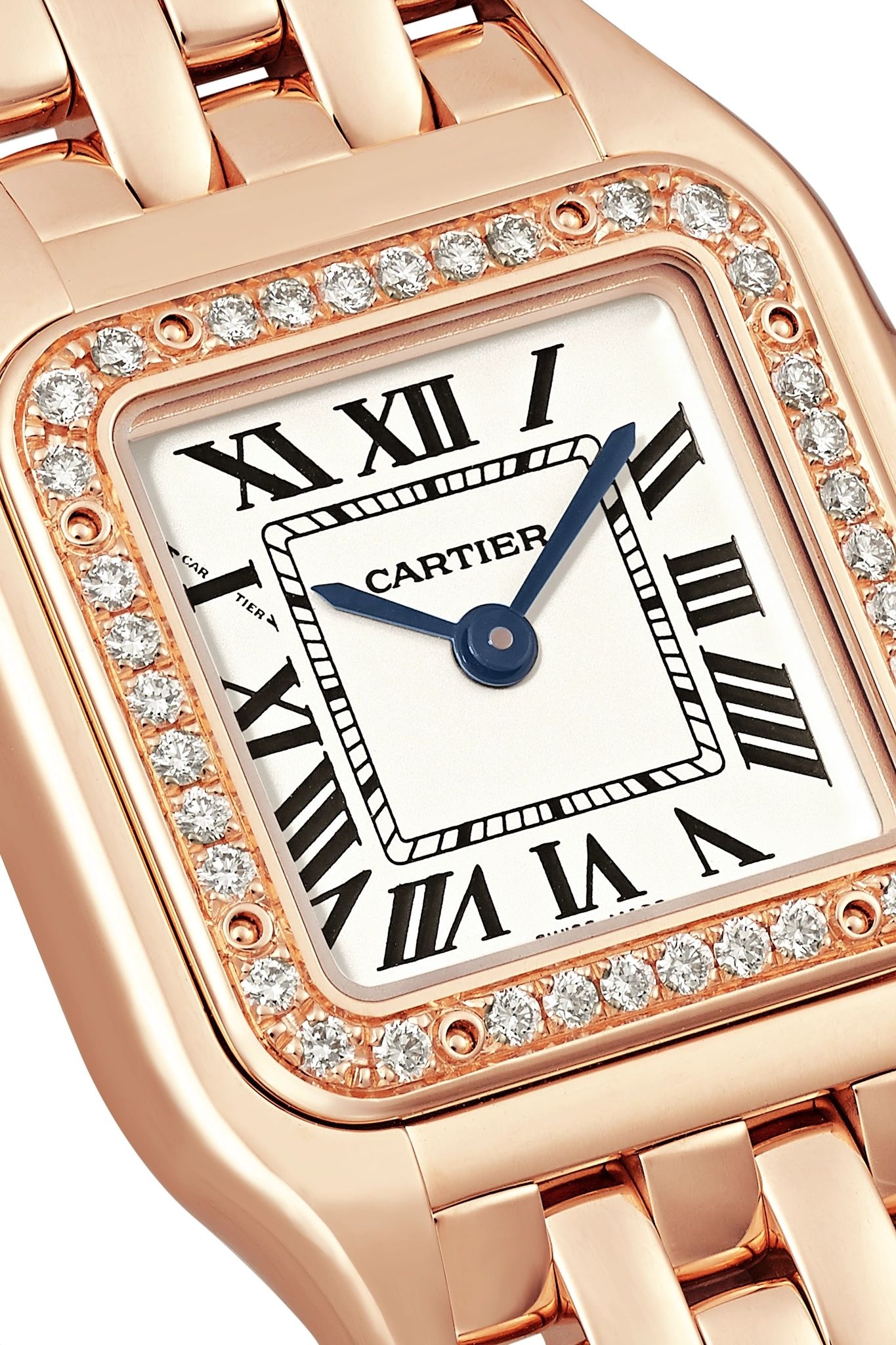 Panthère de Cartier 22mm small 18-karat pink gold diamond watch - 5