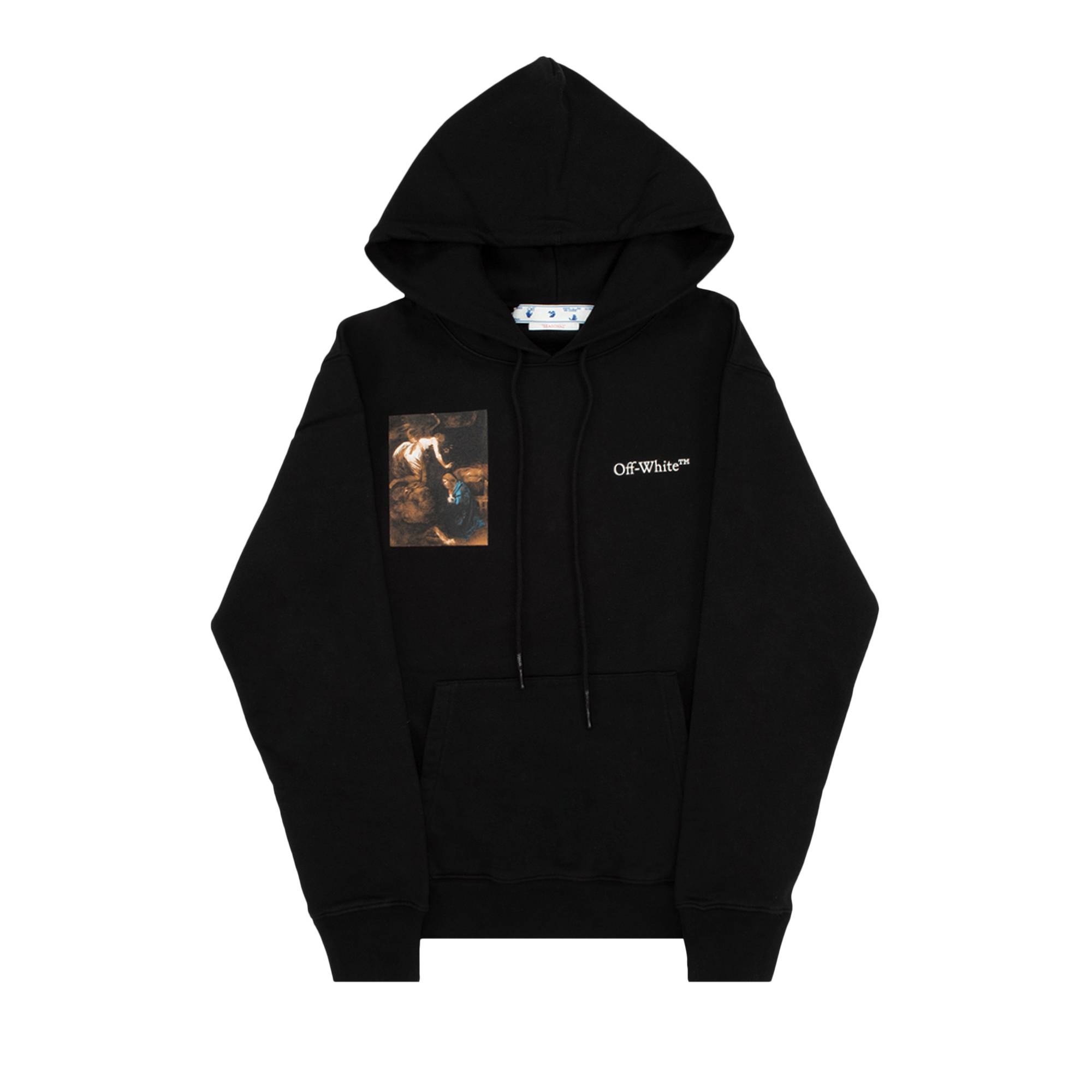 Off-White Caravag Lute Slim Hoodie 'Black/White' - 1