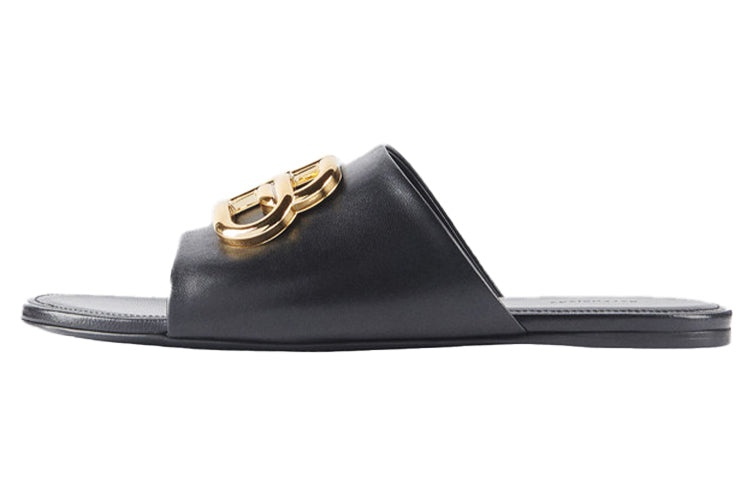 (WMNS) Balenciaga Oval Mules Black 604061WA8F91088 - 2