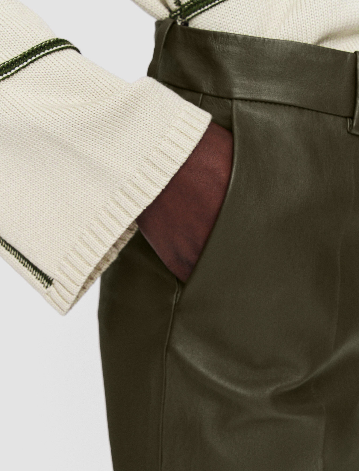 Leather Stretch Coleman Trousers - 4