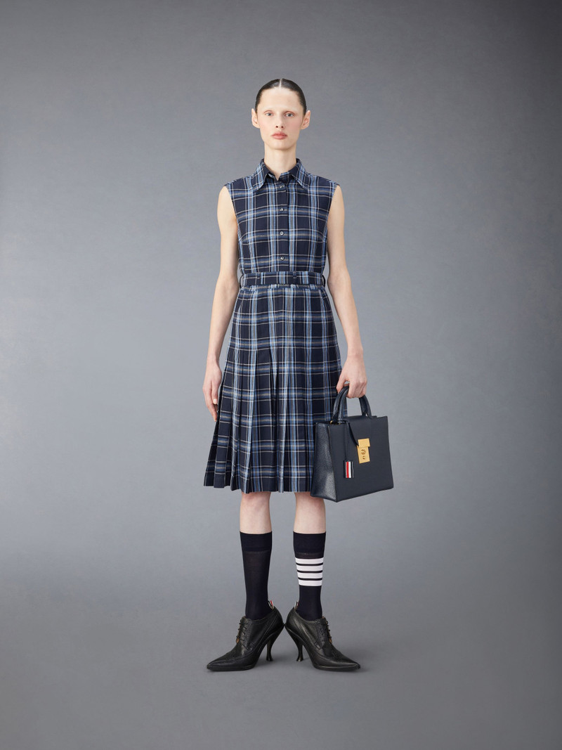 Wool Linen Midi Belted Dress 6