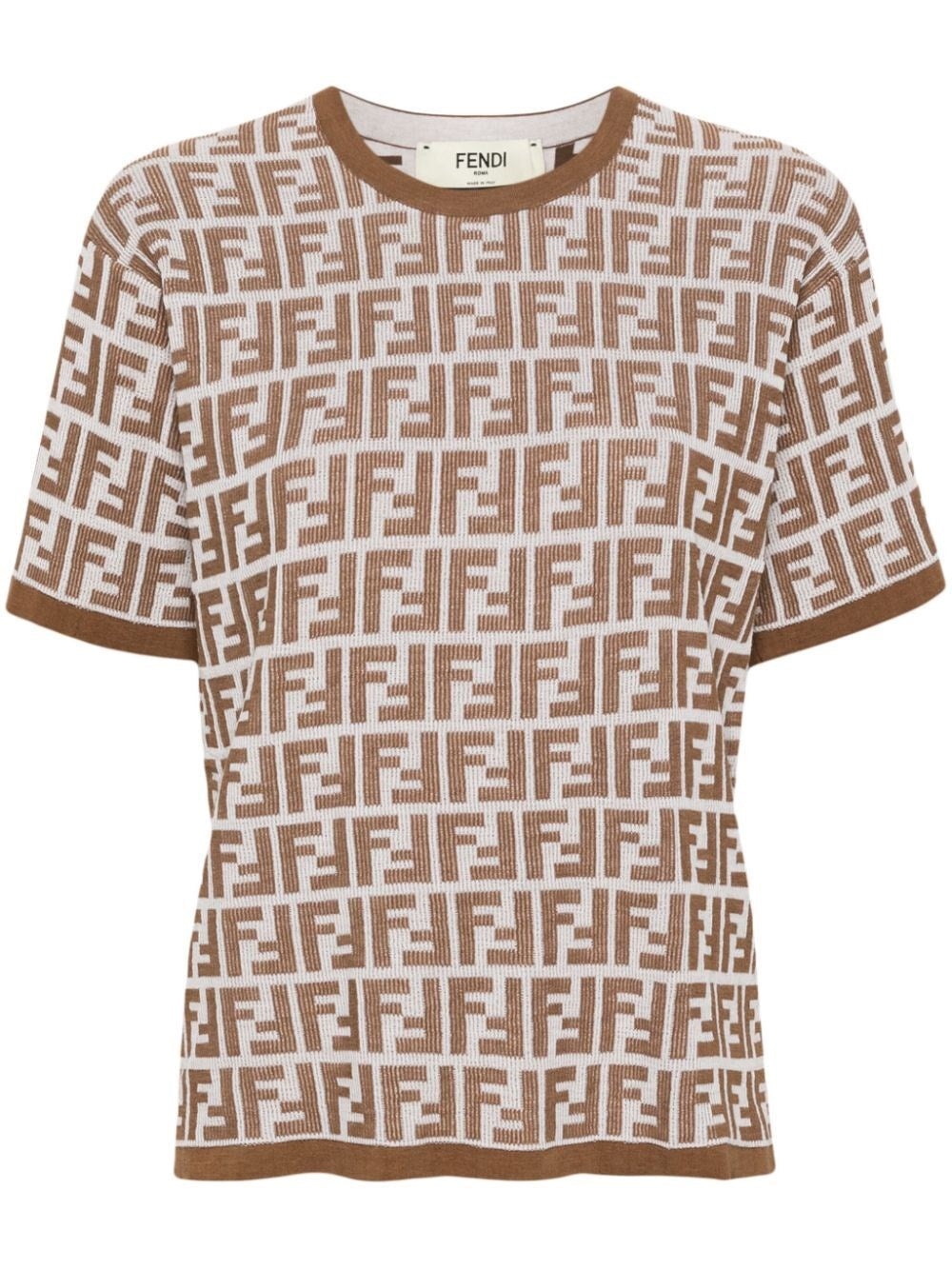 FENDI Fendi Women Ff Print Short Sleeved Jumper luosophy REVERSIBLE