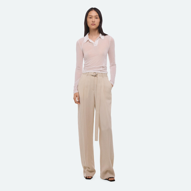 Helmut Lang TWISTED LONG-SLEEVE POLO outlook