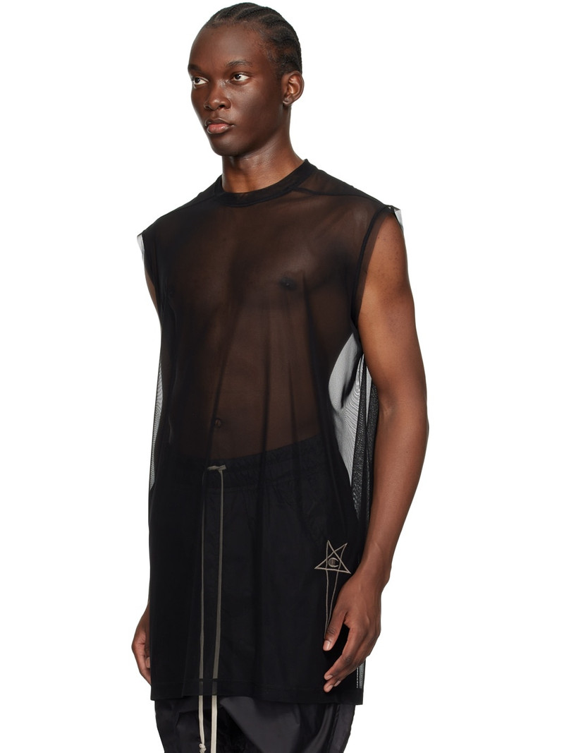 Rick Owens Black Champion Edition Tarp T-Shirt outlook