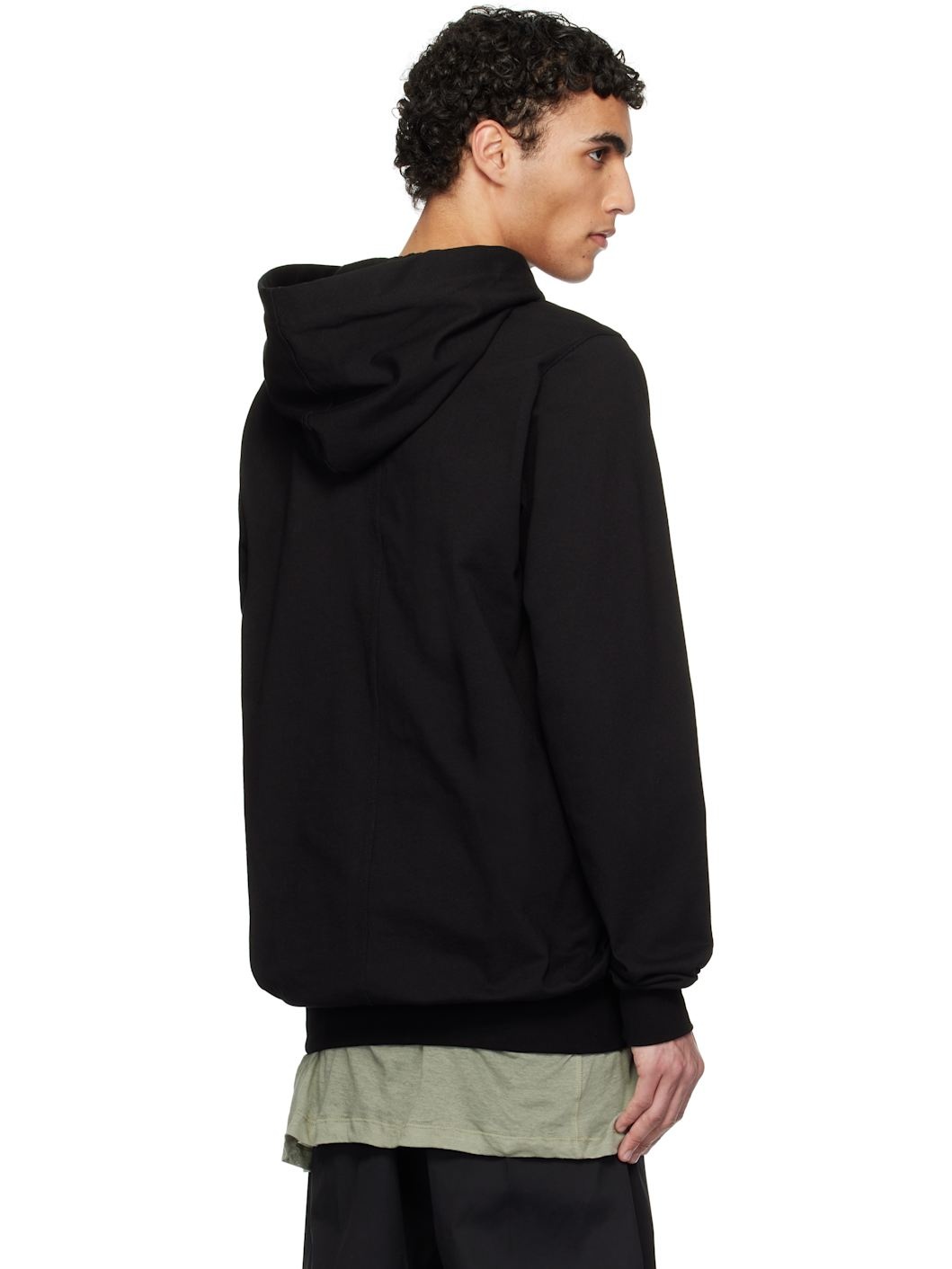 Black Hollywood Heavy Jersey Hoodie - 3