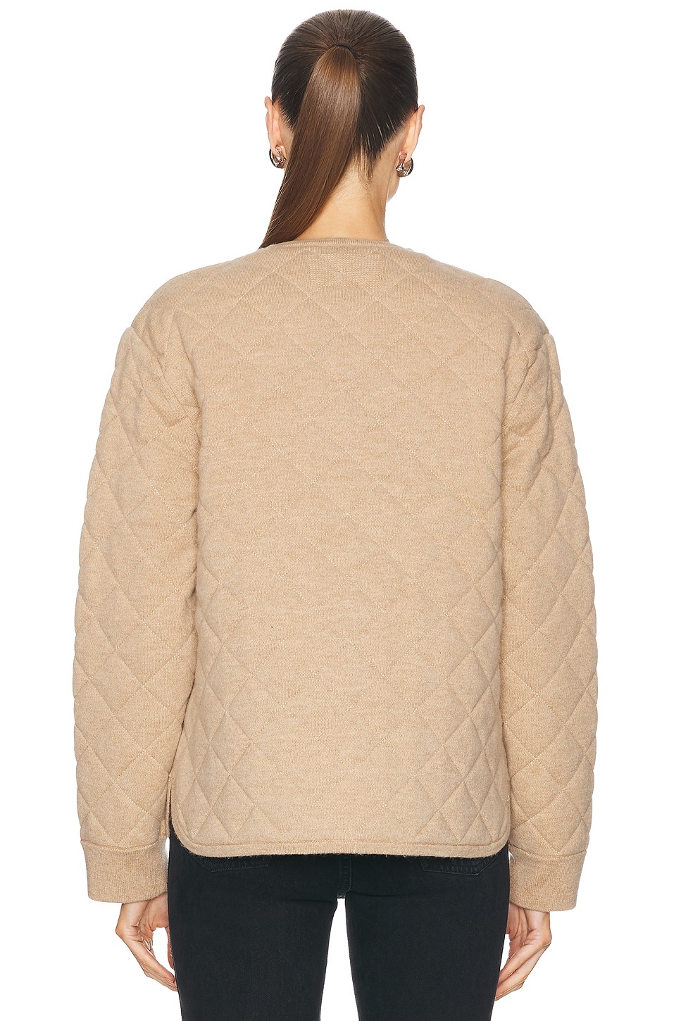 Quilted Liner Cashmere Jacket - 4