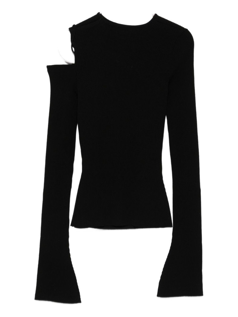 MACH & MACH cut-out bell-sleeve blouse outlook