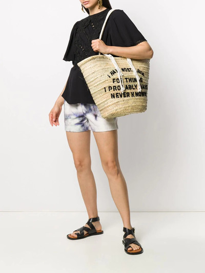 Isabel Marant bleached high-waisted denim shorts outlook