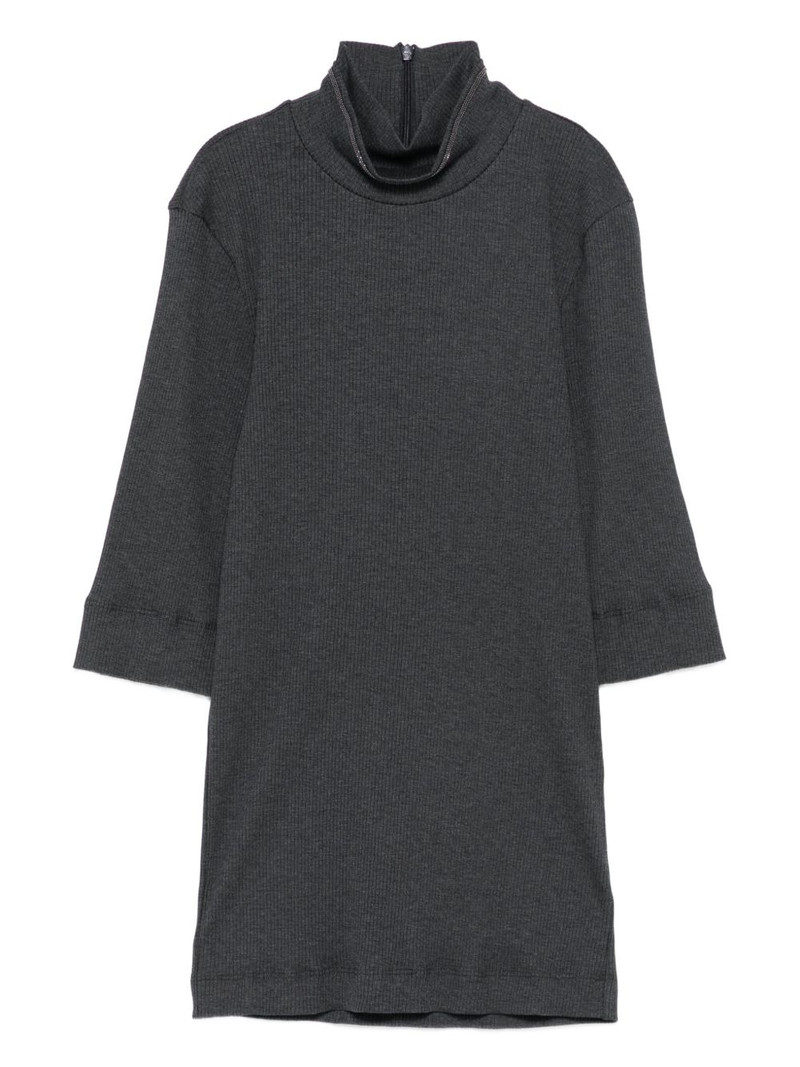 high-neck ribbed top 1