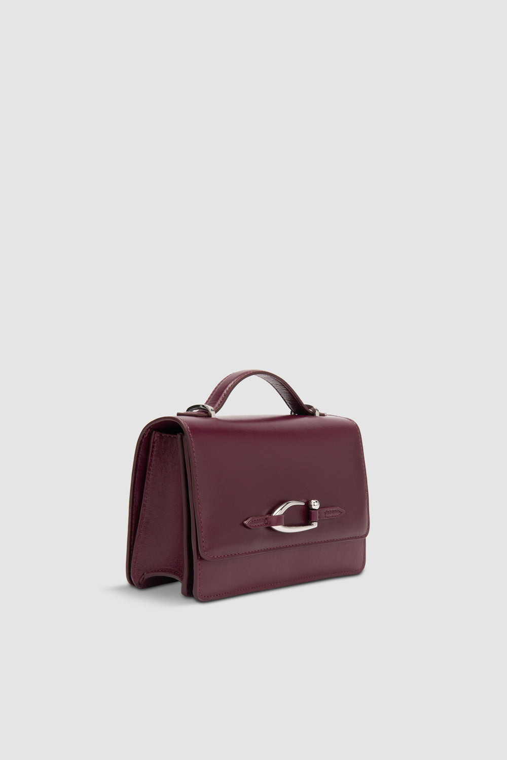 Nara Raisin Creased Leather Crossbody Bag - 2
