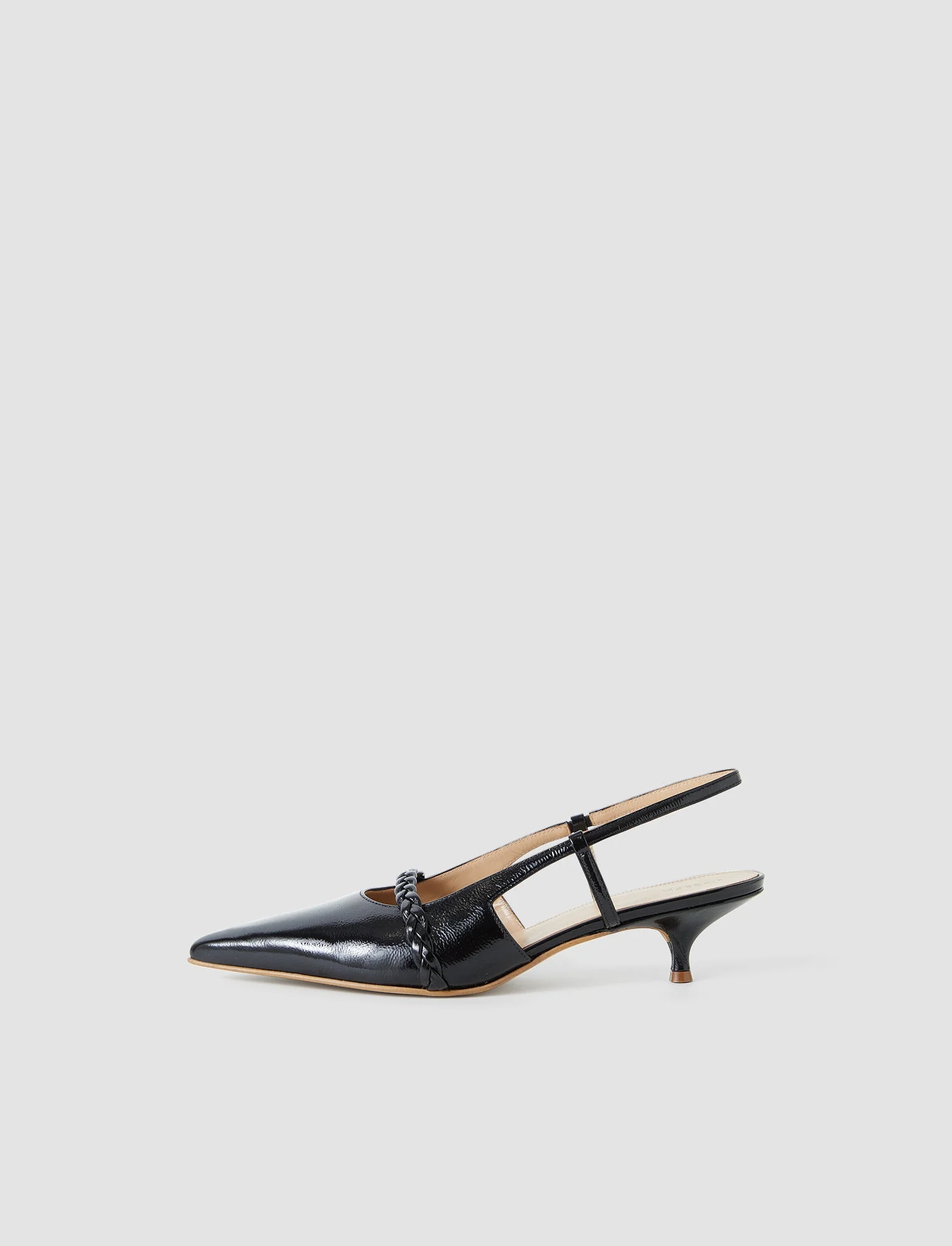 Anisa Patent Leather Slingback Shoes - 1