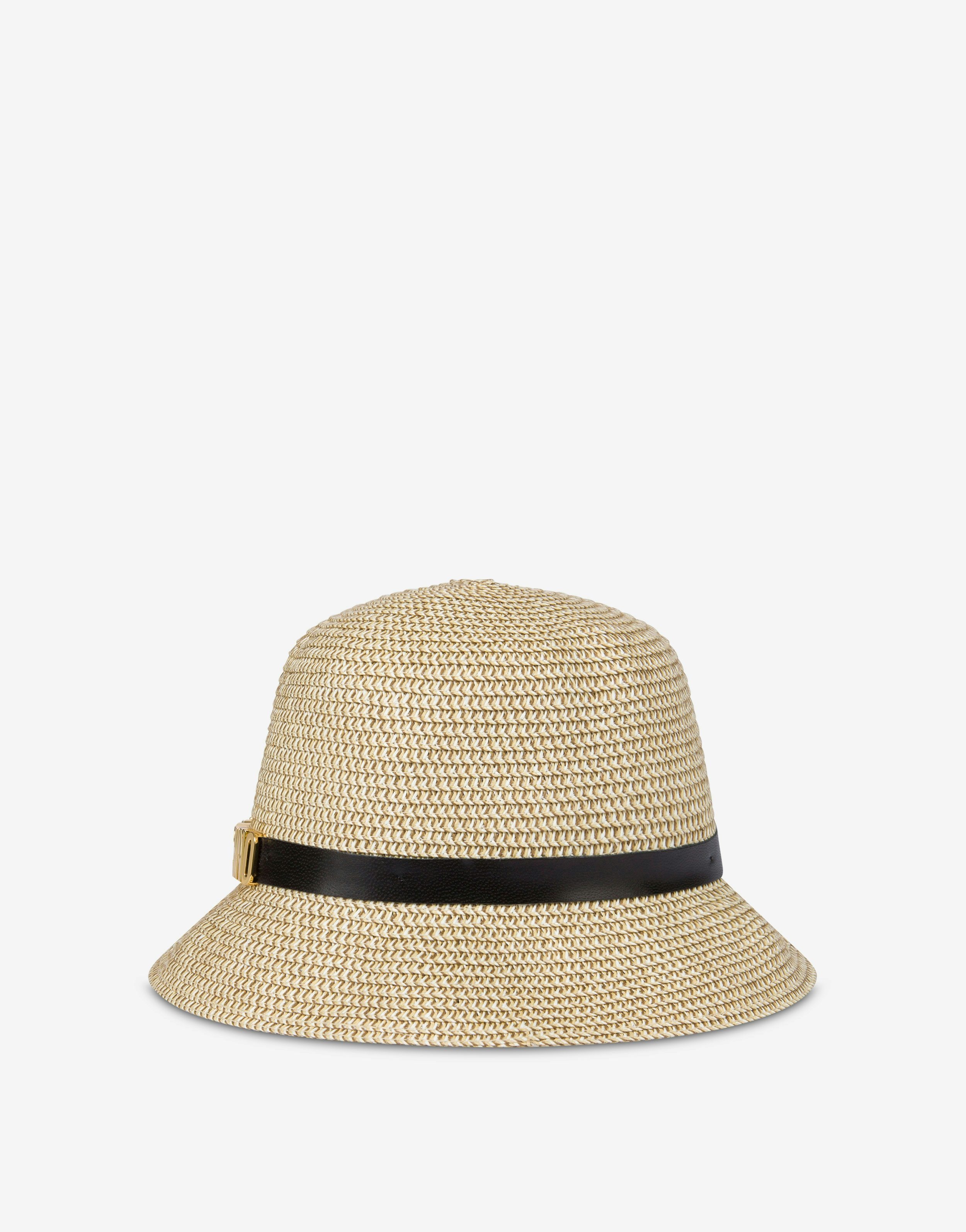 LETTERING LOGO RAFFIA HAT - 2