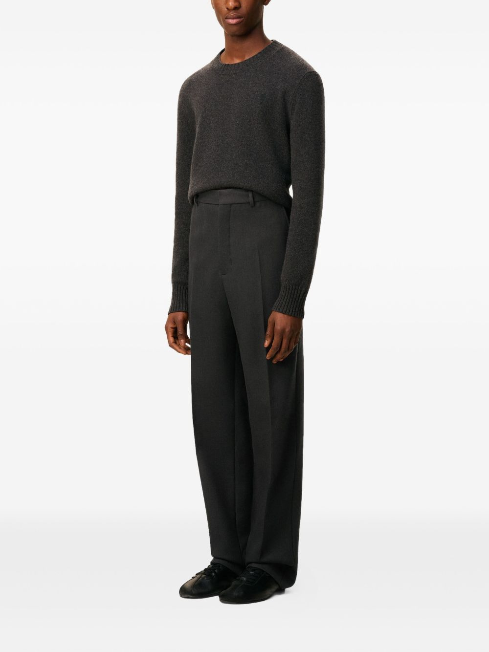 pleated wide-leg trousers - 3