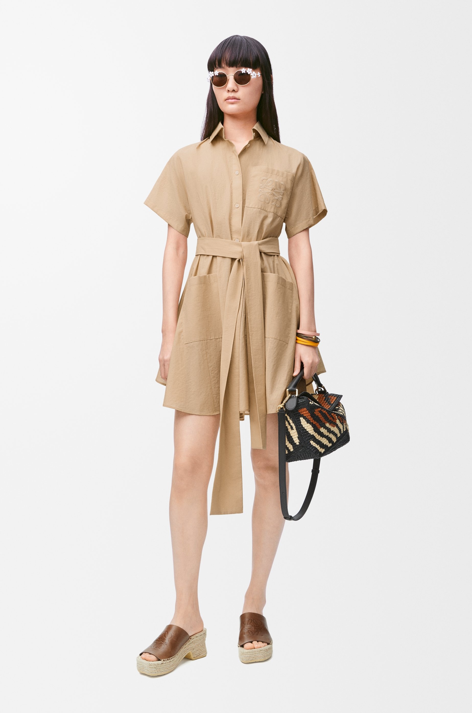 Shirt dress in cotton blend - 2