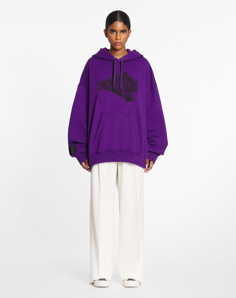 Lanvin LANVIN X FUTURE UNISEX BAGGY HOODIE WITH EAGLE PRINT outlook