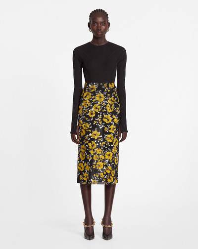 Lanvin PRINTED SILK AND COTTON MIDI SKIRT outlook