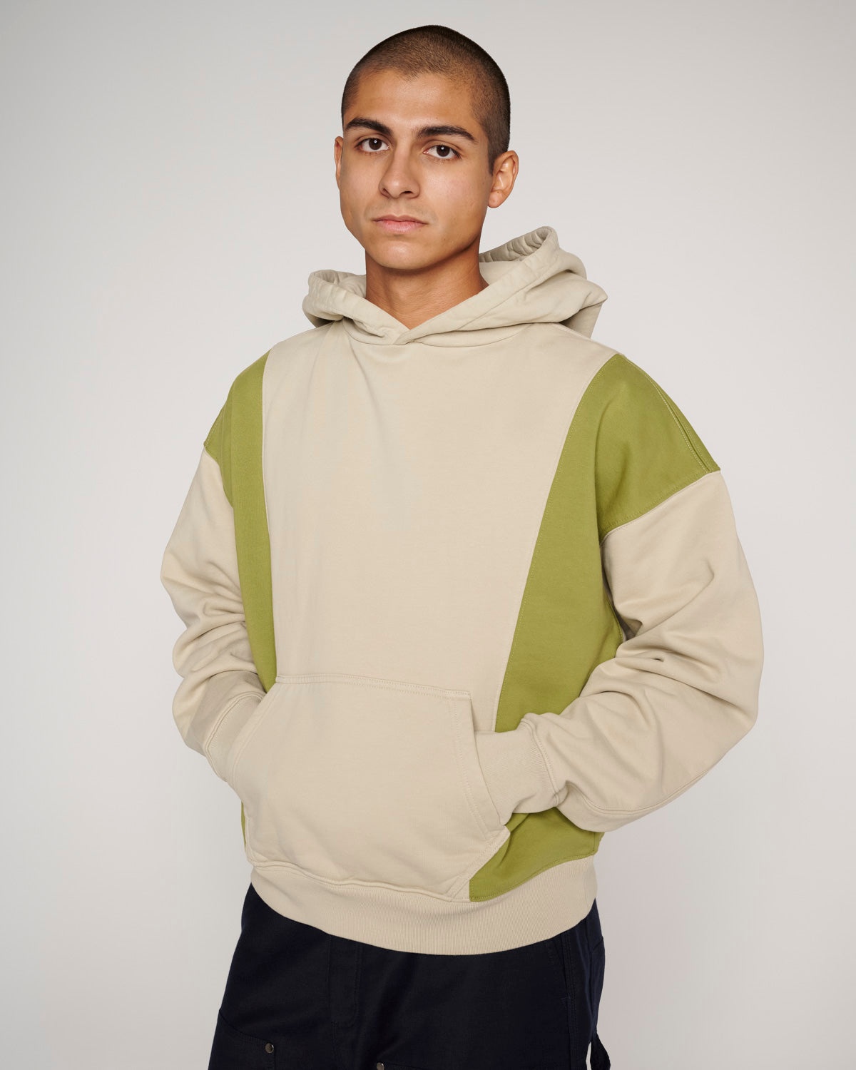 Mendoza Cropped Hoodie - Tan - 4