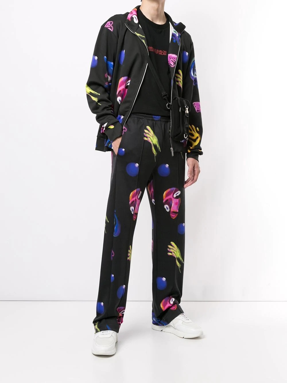 Crazy Faces print track pants - 2