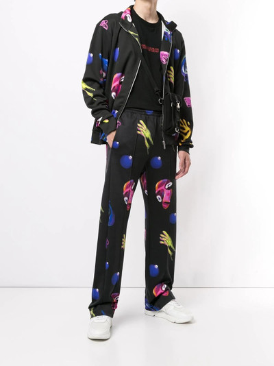 Marcelo Burlon County Of Milan Crazy Faces print track pants outlook