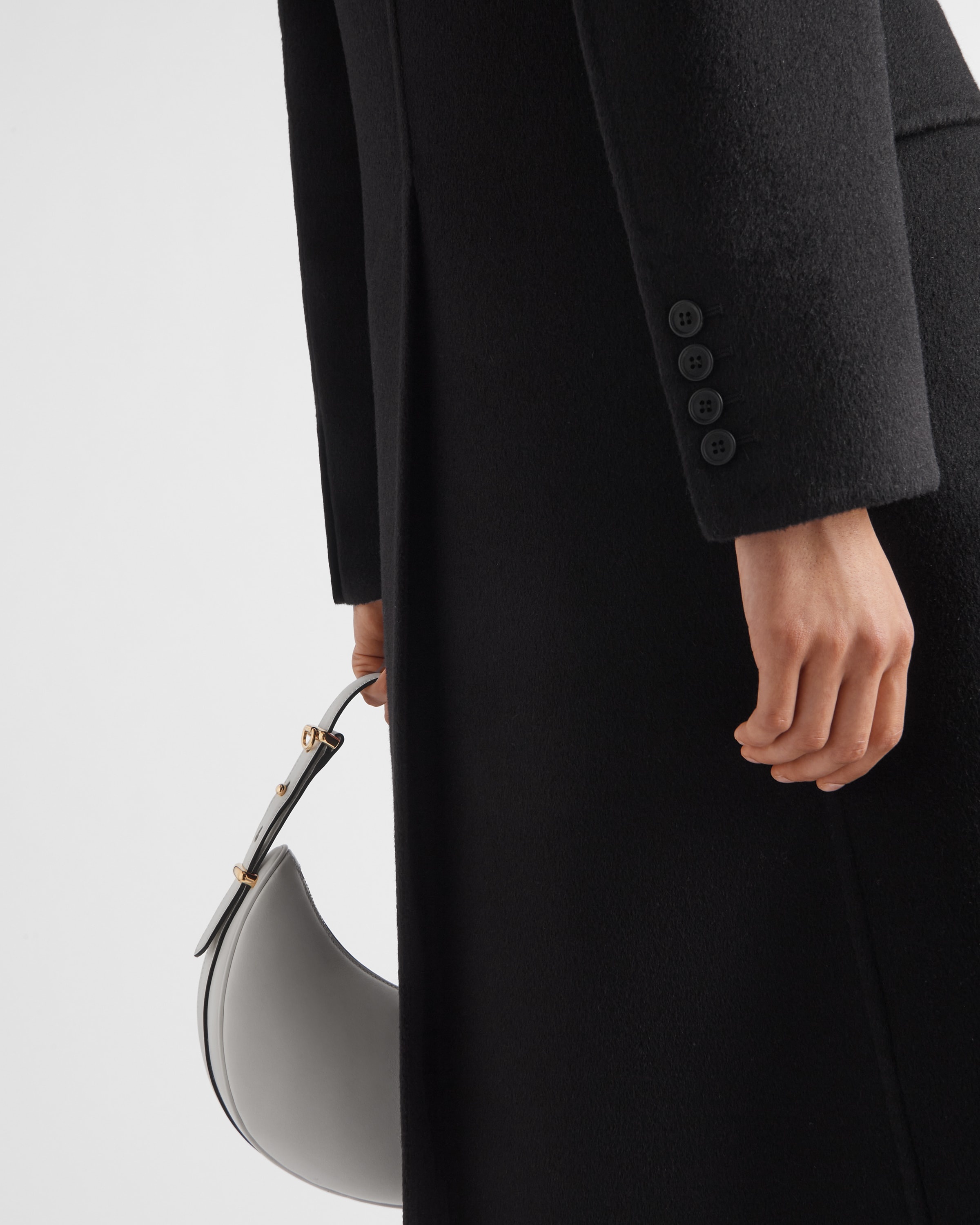 Single-breasted cashgora coat - 4