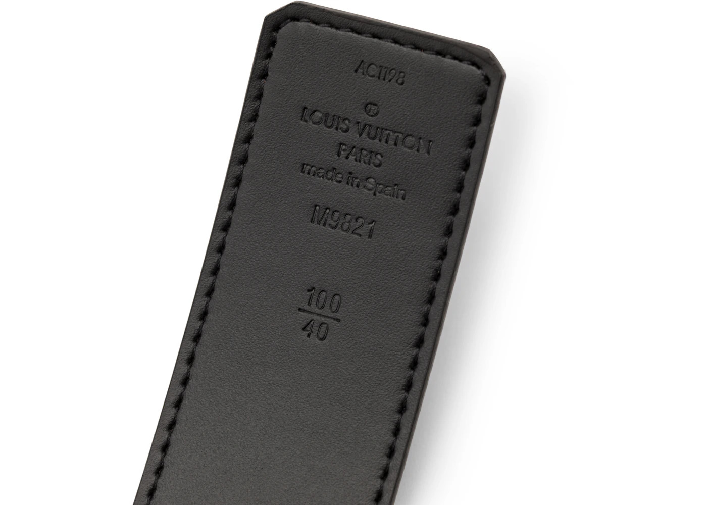 Louis Vuitton LV Initiales Silver Buckle Belt Monogram 40mm Brown/Black - 3
