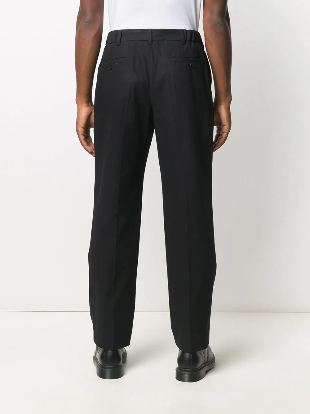 straight-leg tailored trousers - 4