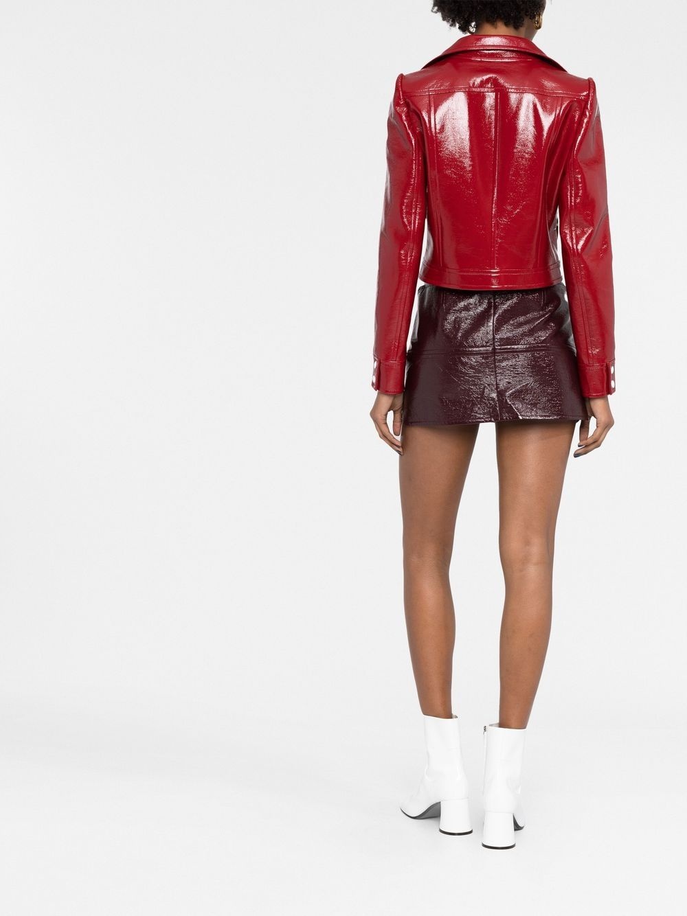 patent pencil mini skirt - 4