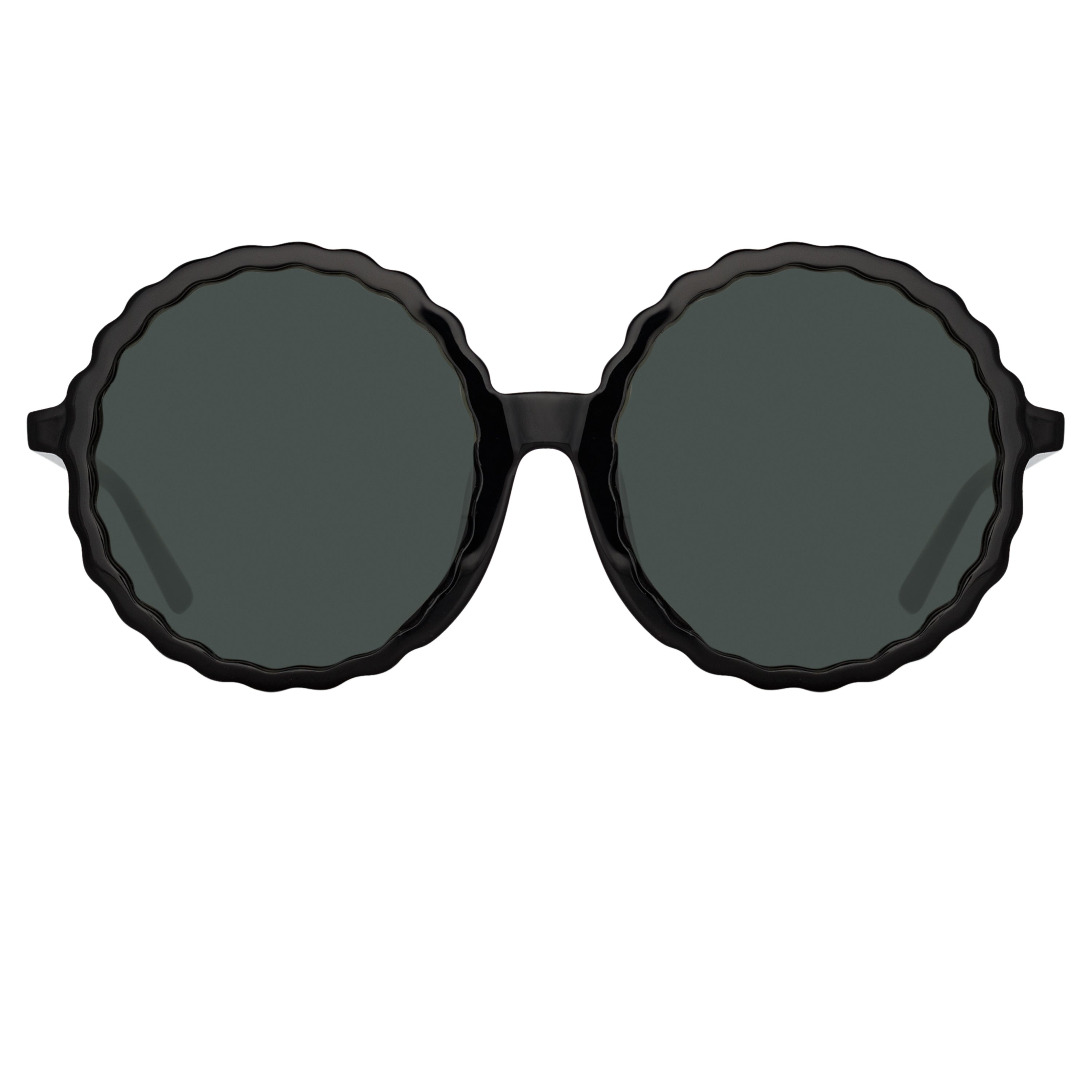 NOVA ROUND SUNGLASSES IN BLACK - 1