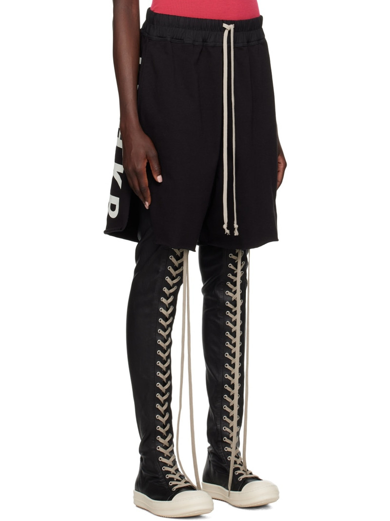 Rick Owens SSENSE Exclusive Black KEMBRA PFAHLER Edition Trucker Shorts outlook