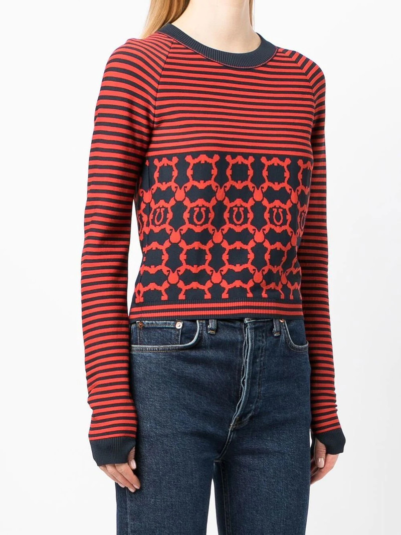 striped Gancini long-sleeve top 3