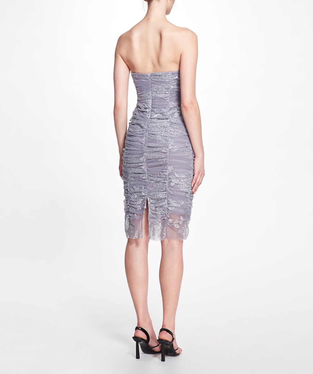 FLORAL RUCHED COCKTAIL DRESS - 2