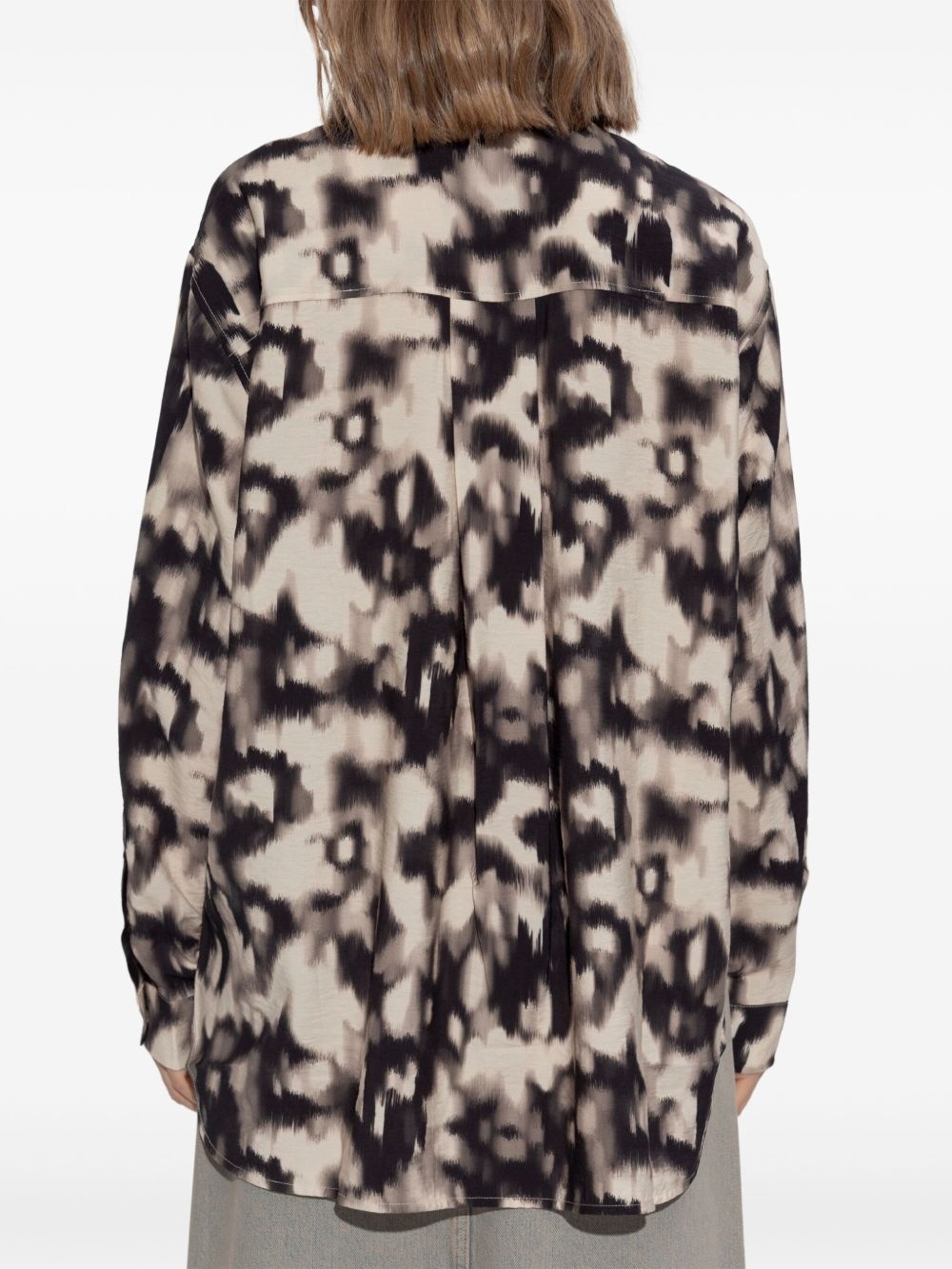 abstract-pattern print shirt - 3