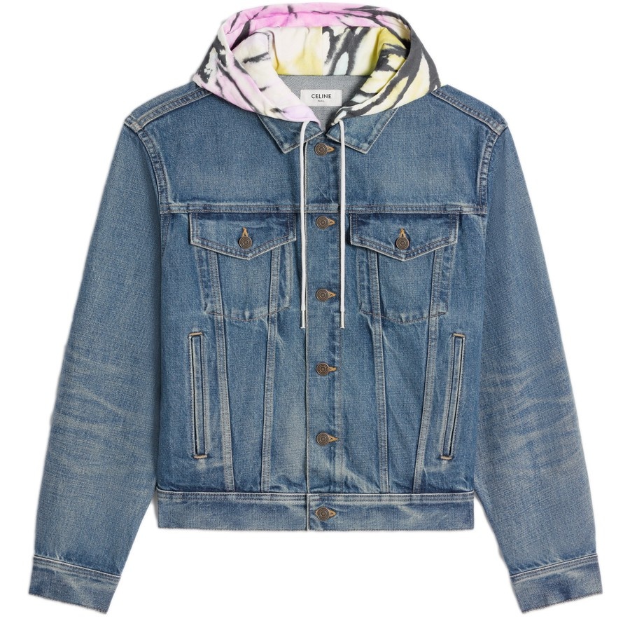 CELINE｜DENIM JACKETS (TRUCKER JACKET IN DARK UNION WASH TRUCKER JACKET IN UNION WASH DENIM - UNION WASH | CELINE