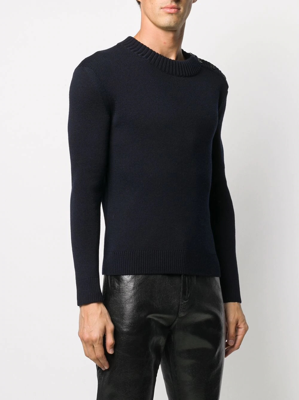 crew-neck long-sleeve jumper - 3