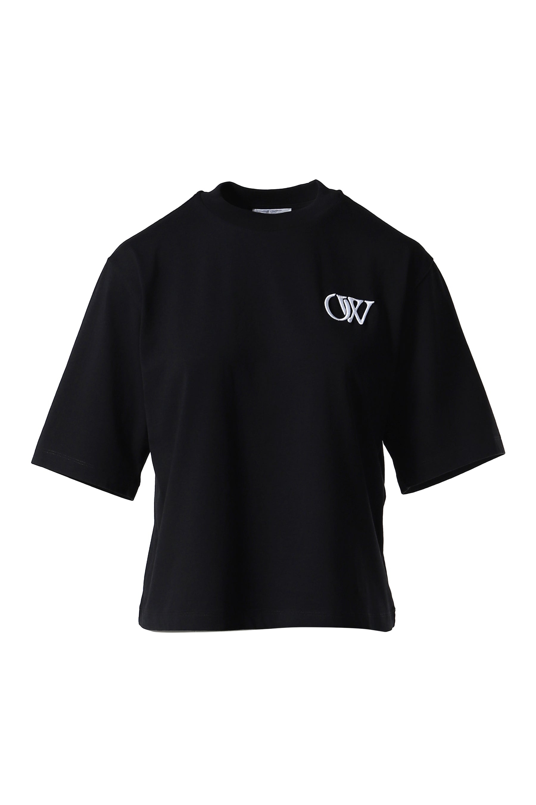 EMBR OW BOXY TEE / BLK WHT - 1