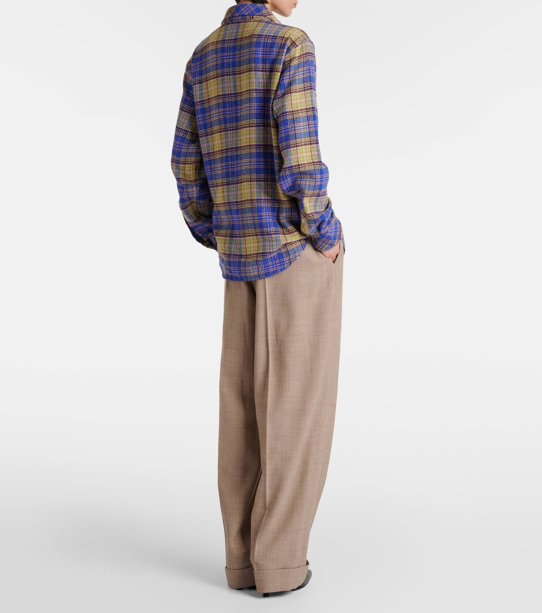 Tartan cashmere shirt - 3