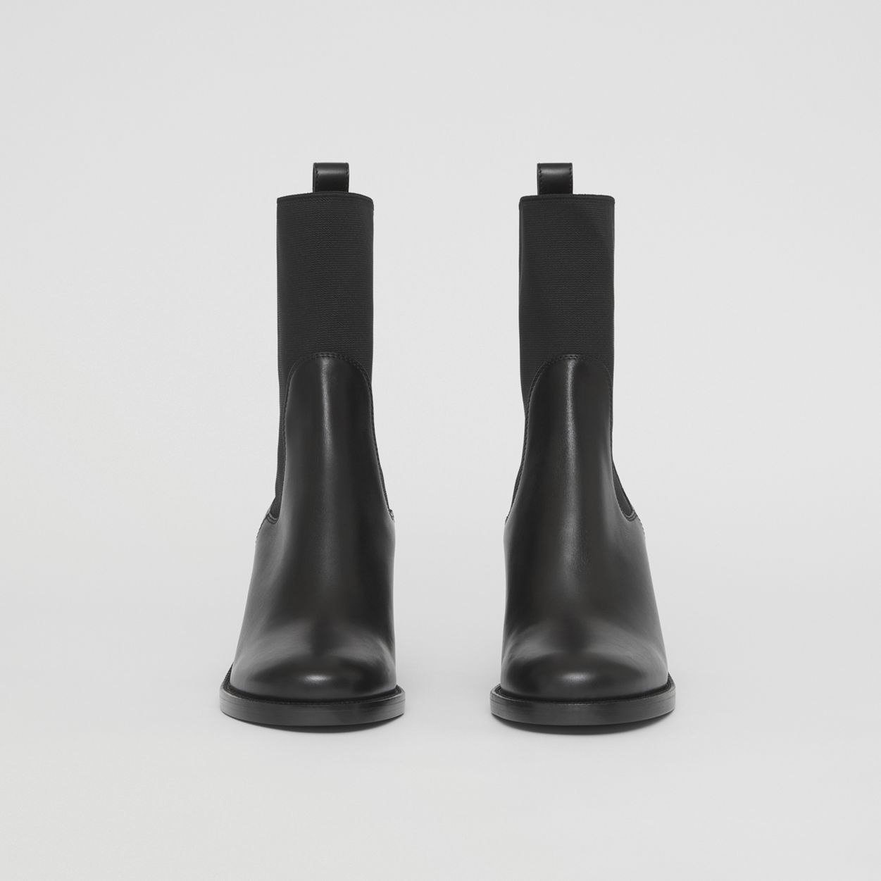 Leather Heeled Chelsea Boots - 4
