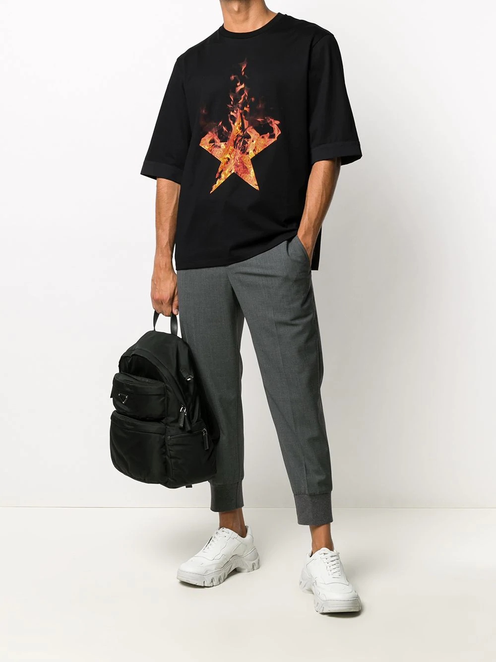 Firestars-print T-shirt - 2