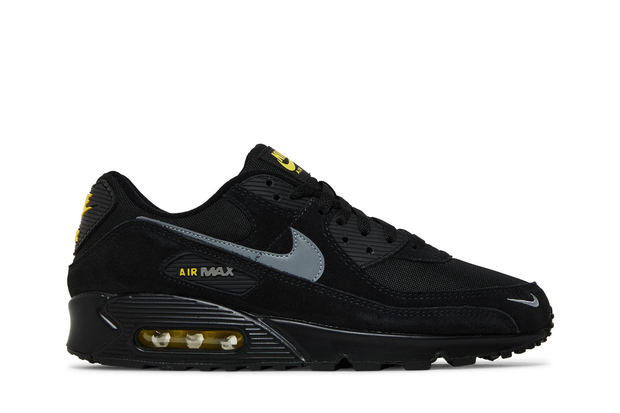 Air Max 90 'Reflective Swoosh - Black Yellow Strike' - 1