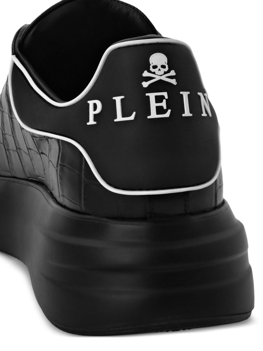 crocodile-effect platform sneakers - 4