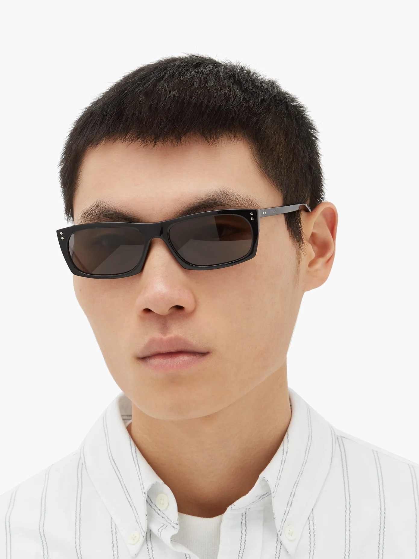 Rectangle acetate sunglasses - 2