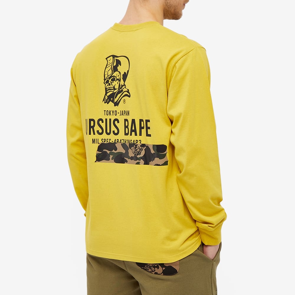 A Bathing Ape Long Sleeve Ursus Camo Tape Tee - 5