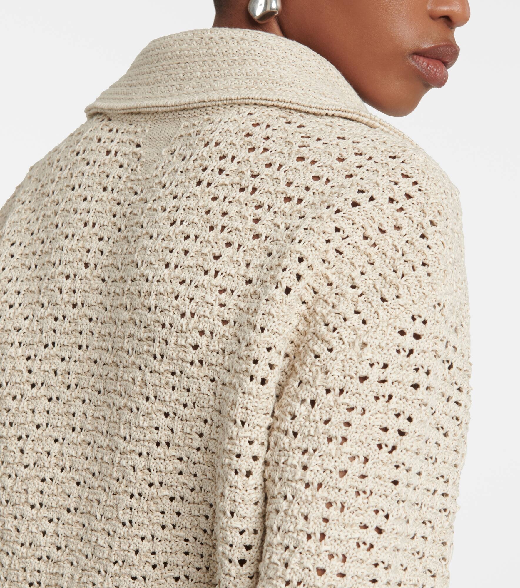 Cotton crochet shirt - 7