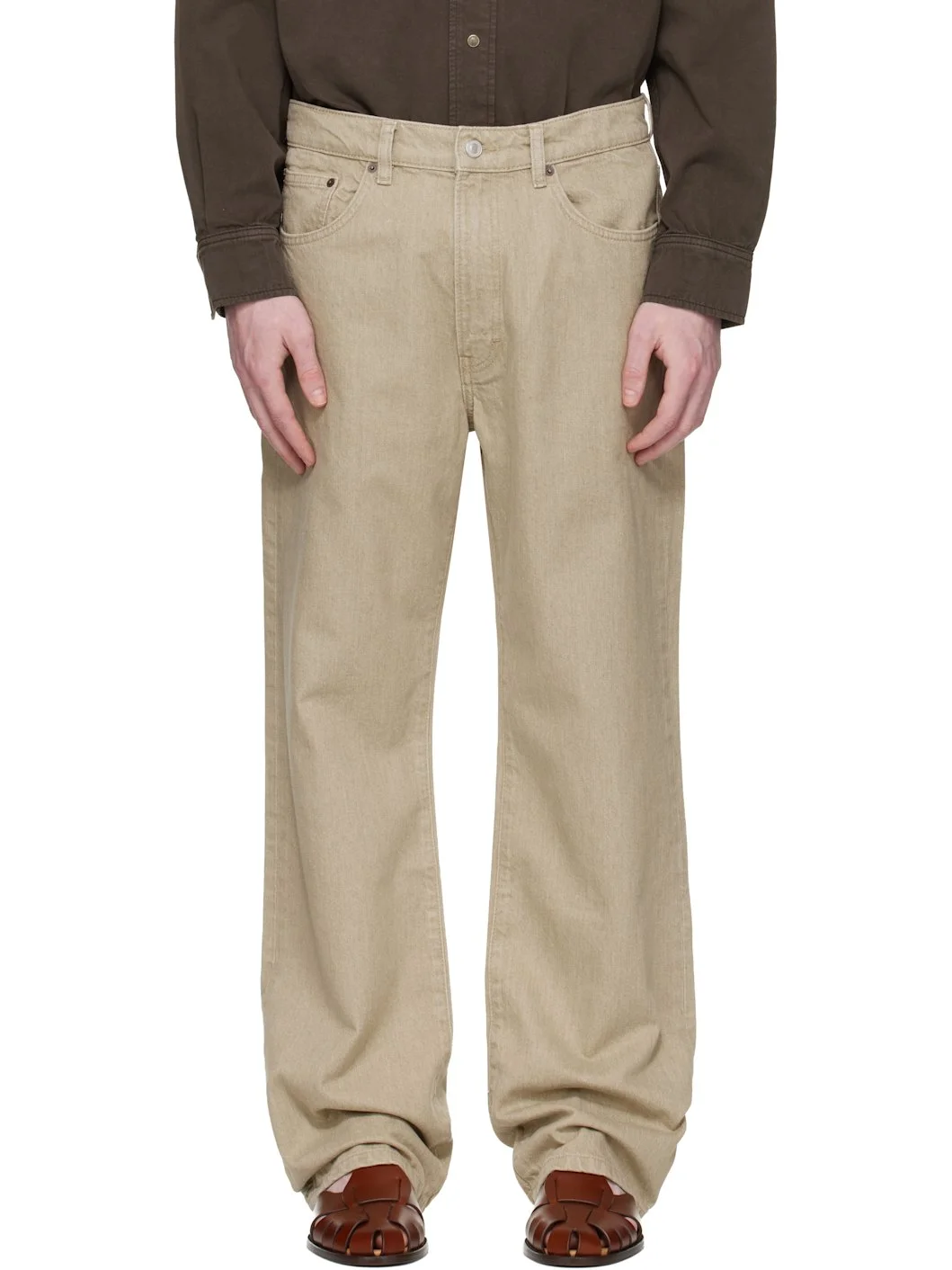 Beige Vega Jeans - 1