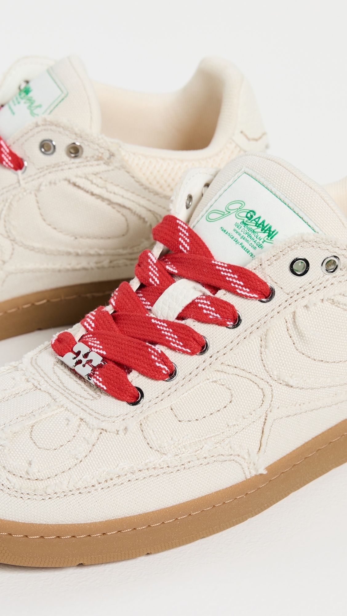 08 Canvas Raw Edge Sneakers - 5
